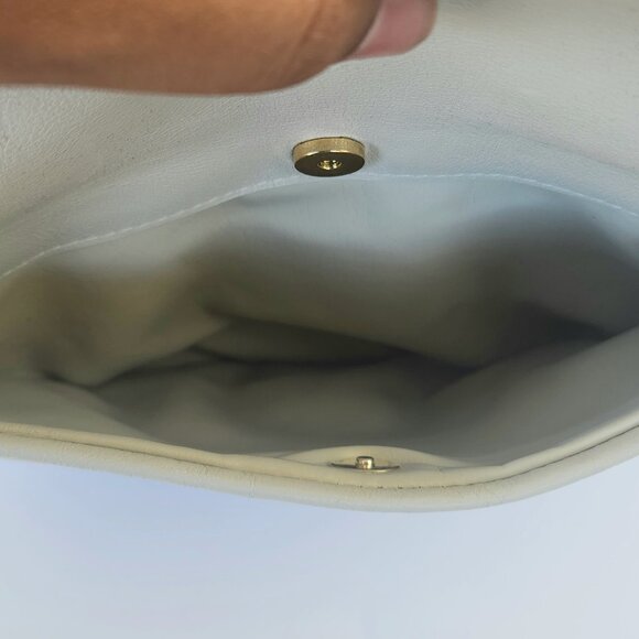 Vintage - Off-white - Genuine Leather Shoulder Bag - Made in Korea - Picture 11 of 12